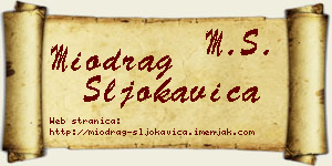 Miodrag Šljokavica vizit kartica